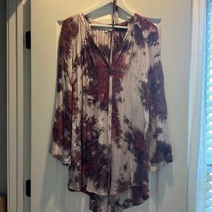 Young, Fabulous and Broke Tie Dye Shift with Self Belt